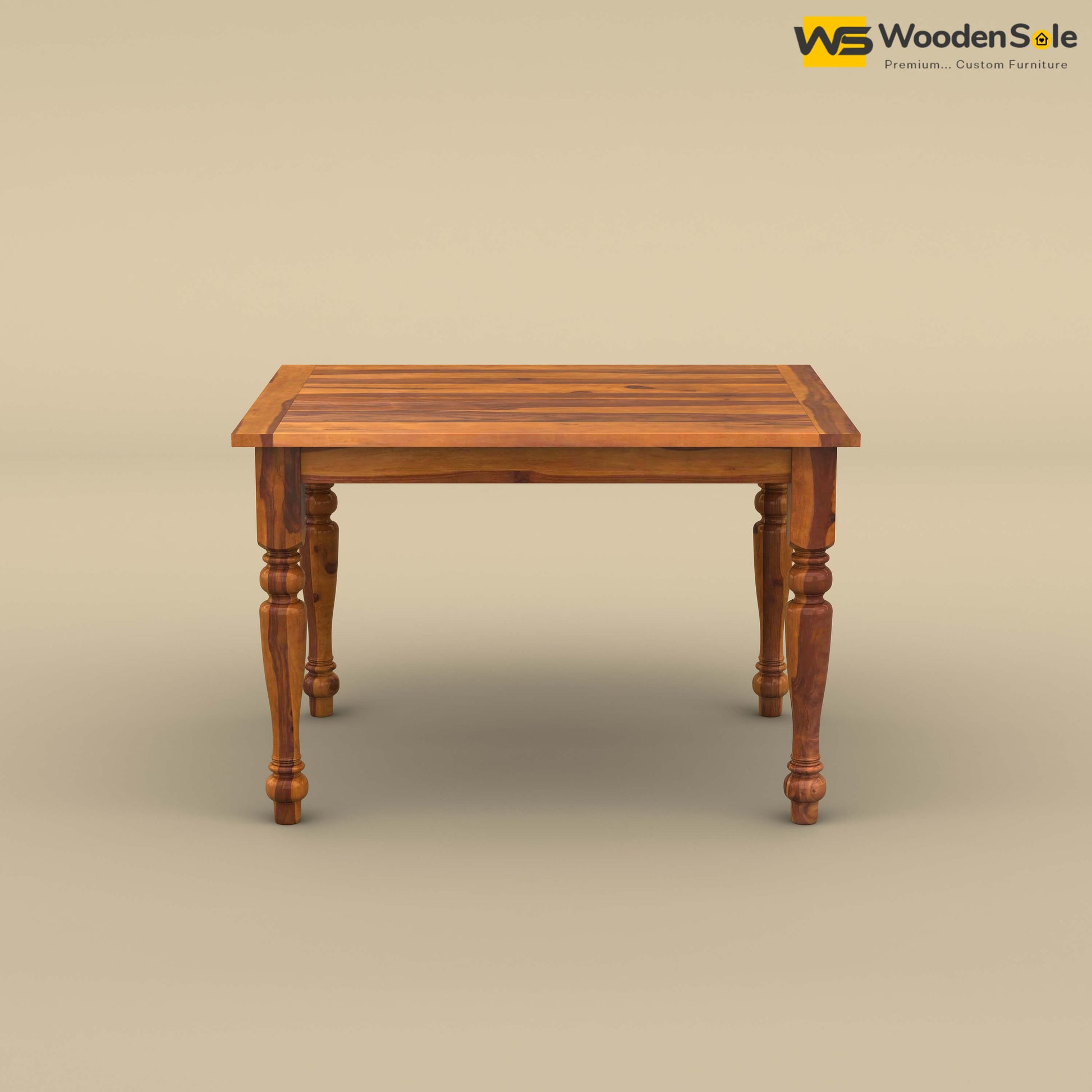 Martha 4 Seater Dining Table (Honey Finish)