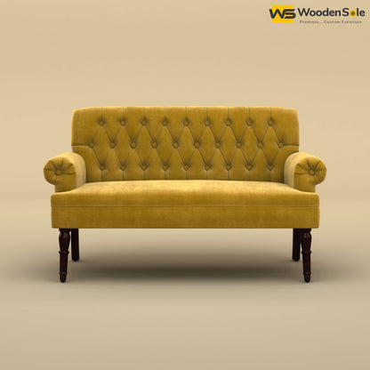Chetas Love Chair (Velvet, Mustard Yellow)
