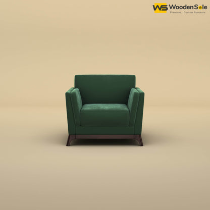 Bruno 1 Seater Sofa (Velvet, Forest Green)