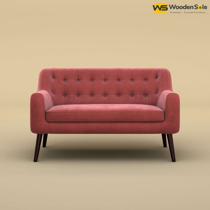 Viraj Loveseat Sofa (Velvet, Pink)