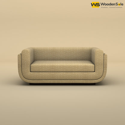 Vedant Two Seater Sofa (Cotton, Faux Cream)