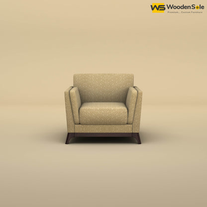 Bruno 1 Seater Sofa (Cotton, Faux Cream)