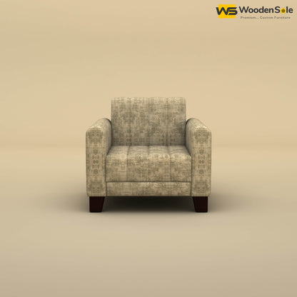 Furo 1 Seater Fabric Sofa (Cotton, Patchy Cream)