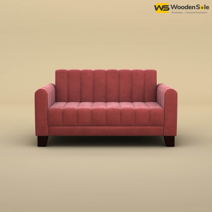 Furo 2 Seater Fabric Sofa (Velvet, Pink)