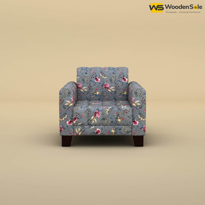 Furo 1 Seater Fabric Sofa (Cotton, Floral Printed)