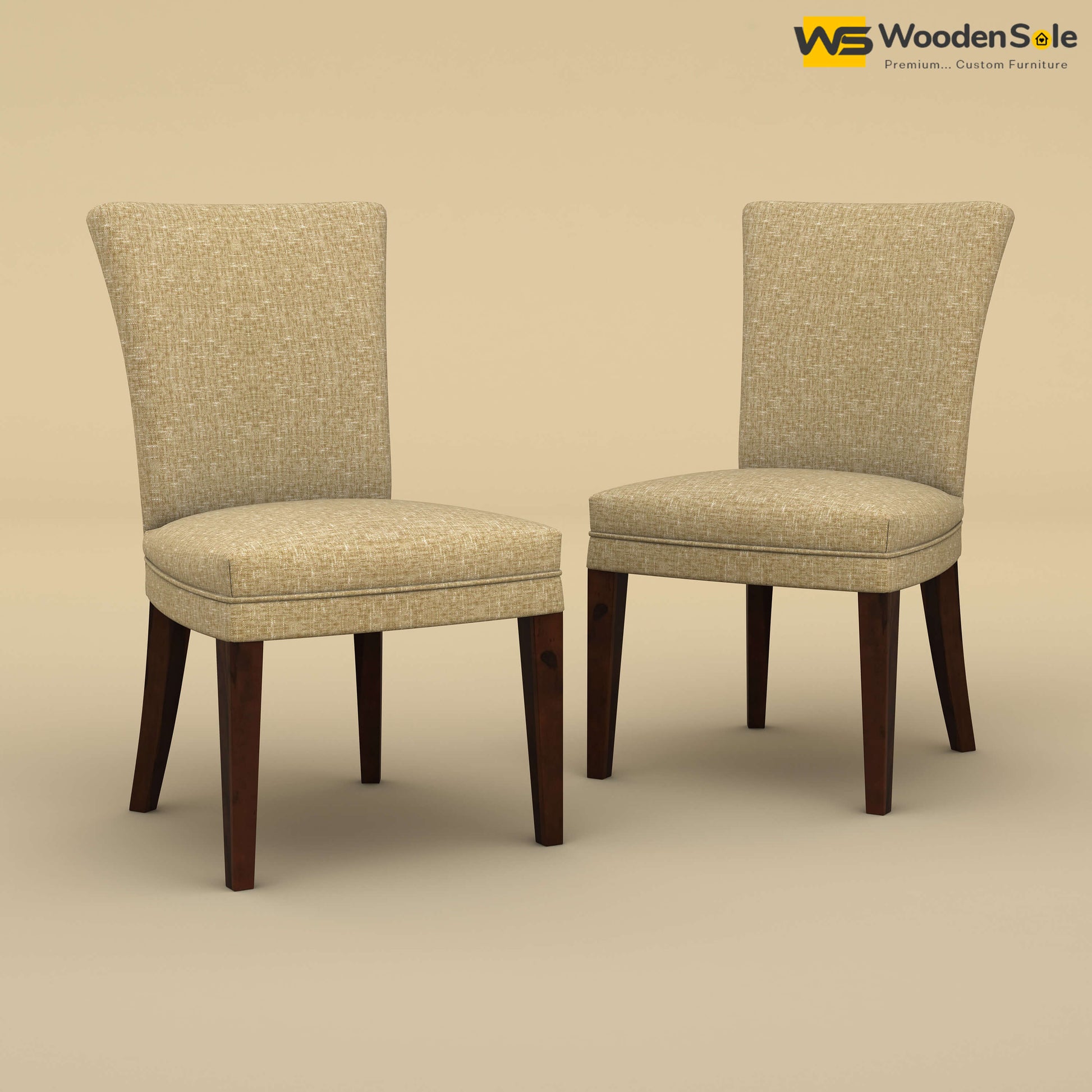 Bently Dining Chairs - Set of 2 (Cotton, Faux Cream)