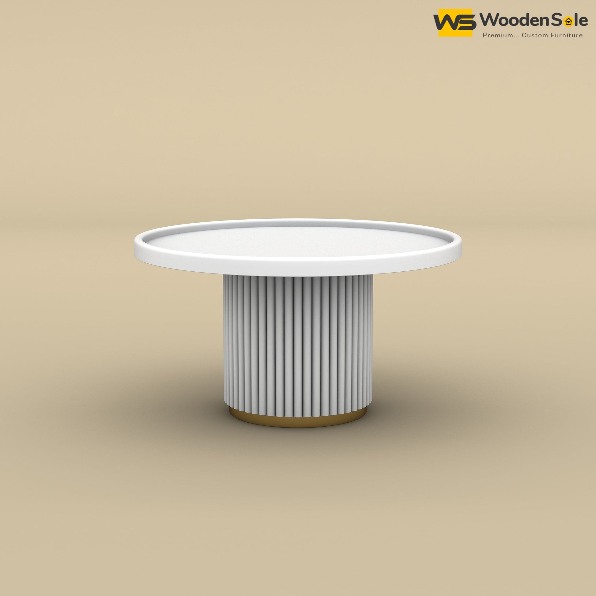 Ciaz Round Coffee Table (White Finish)