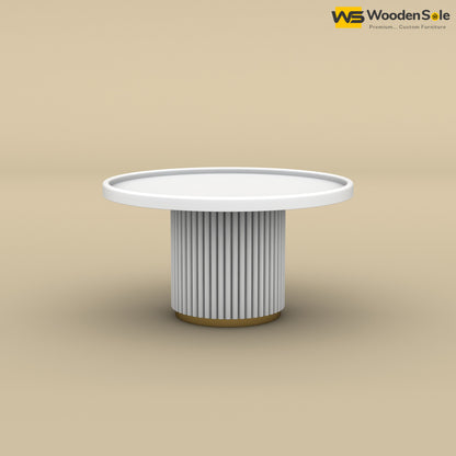 Ciaz Round Coffee Table (White Finish)