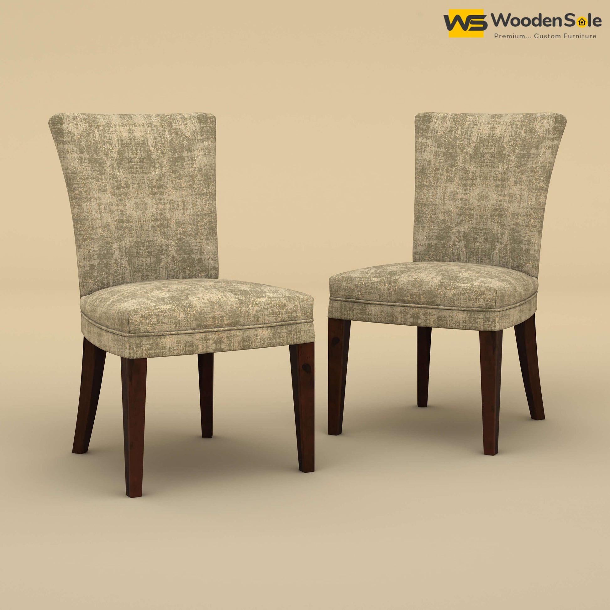 Bently Dining Chairs - Set of 2 (Cotton, Patchy Cream)