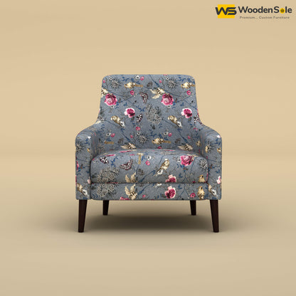 Rubik Lounge Chair (Cotton, Floral Printed)