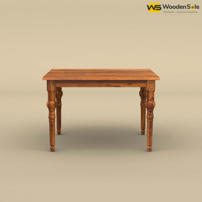 Elliot Dining Table 4 Seater Set (Honey Finish)