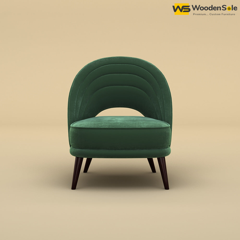 Nyra Lounge Chair (Velvet, Forest Green)