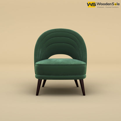 Nyra Lounge Chair (Velvet, Forest Green)