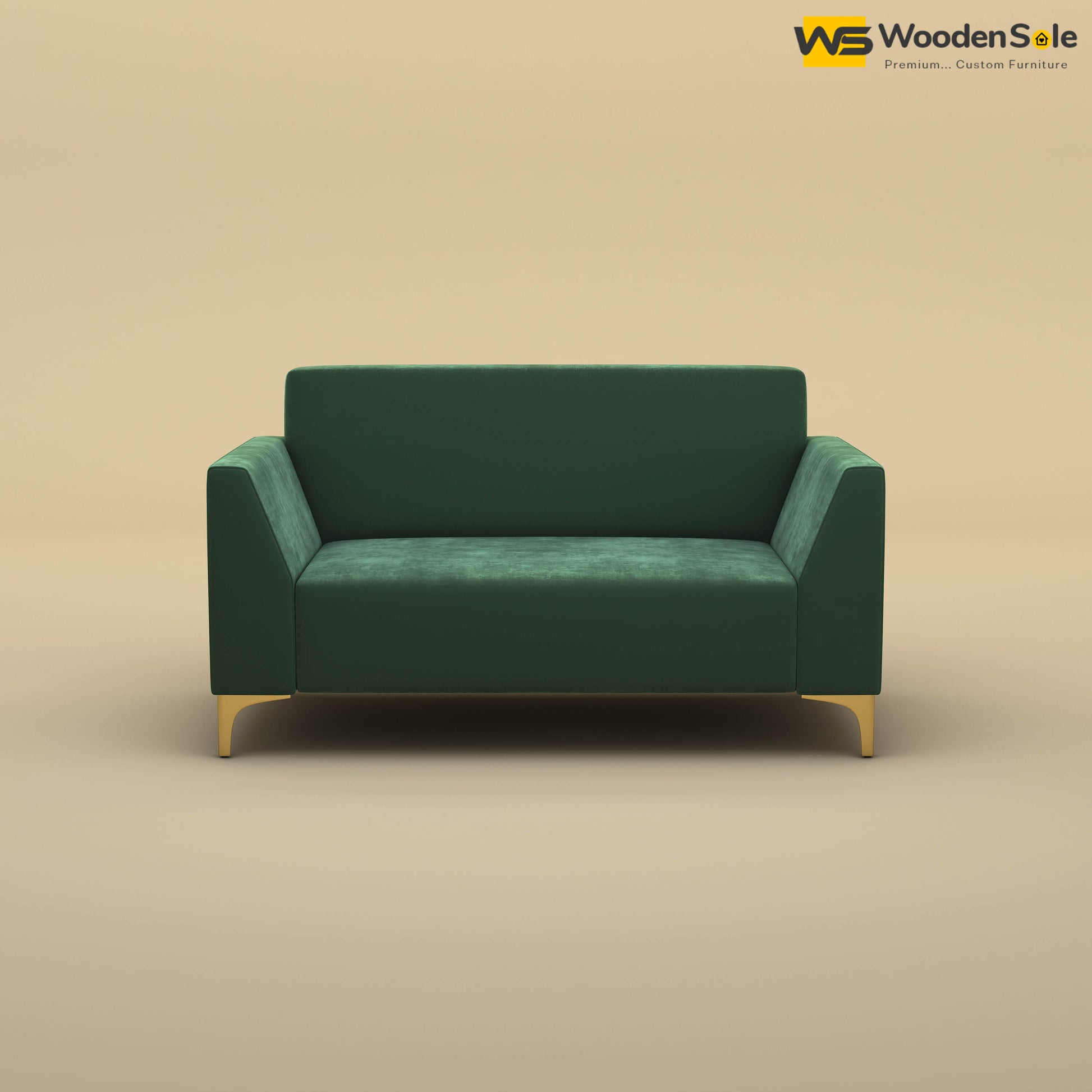 Nayobi 2 Seater Sofa (Velvet, Forest Green)