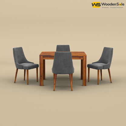 Ashley 4 Seater Dining Table Set (Honey Finish)