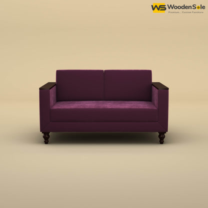 Tivoli 2 Seater Fabric Sofa (Velvet, Dark Purple)