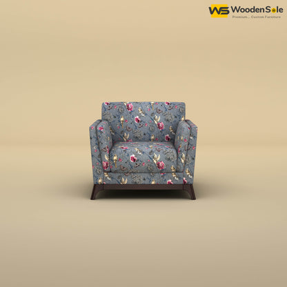Bruno 1 Seater Sofa (Cotton, Floral Printed)
