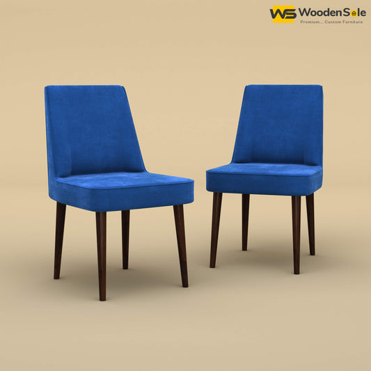 Hardik Dining Chairs - Set of 2 (Velvet, Royal Blue)