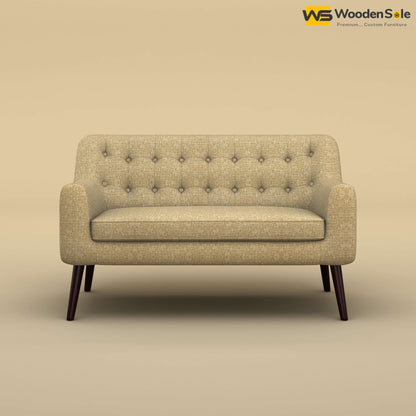 Viraj Loveseat Sofa (Cotton, Faux Cream)