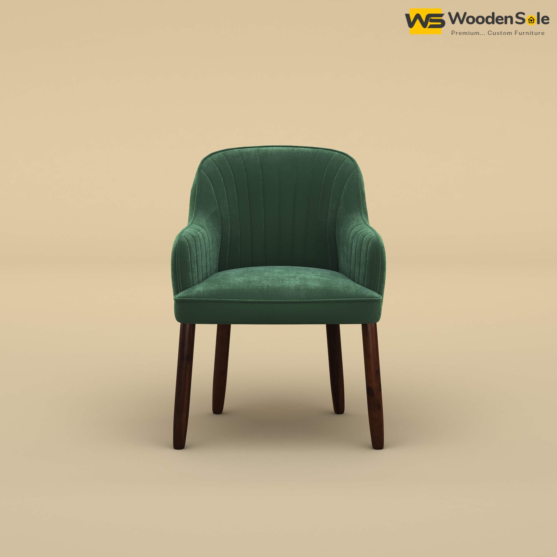 Madrid Dining Chair (Velvet, Forest Green)