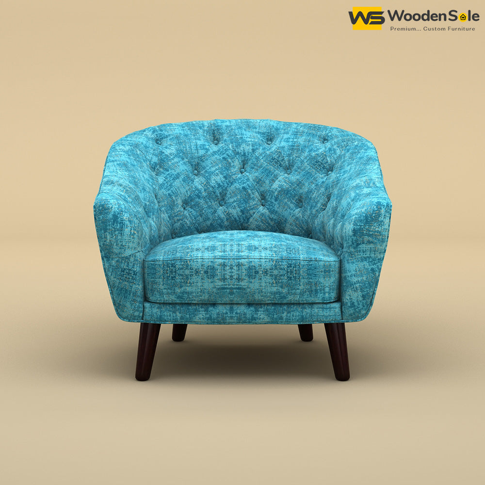 Verona Lounge Chair (Cotton, Teal Blue)