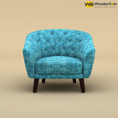 Verona Lounge Chair (Cotton, Teal Blue)