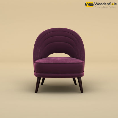 Nyra Lounge Chair (Velvet, Dark Purple)