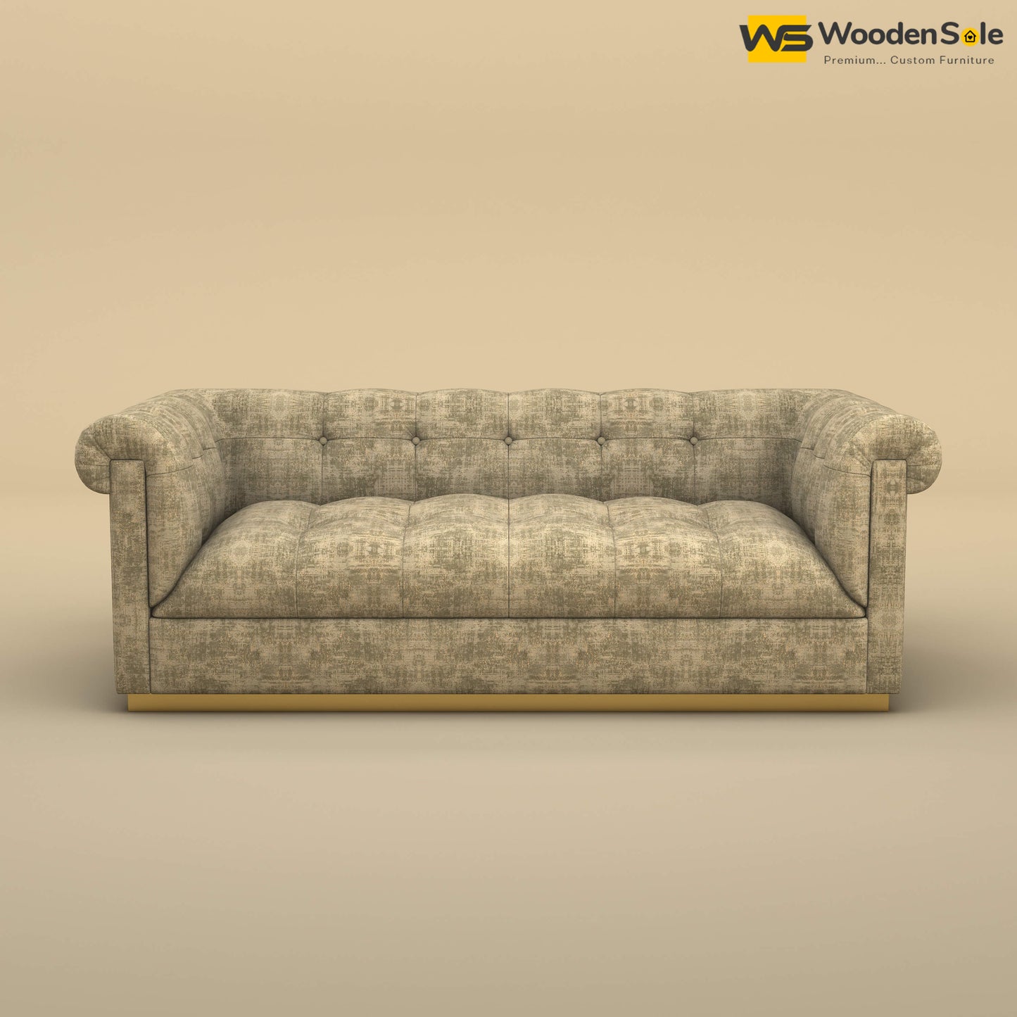 Morrison 3 Seater Fabric Sofa (Cotton, Patchy Cream)