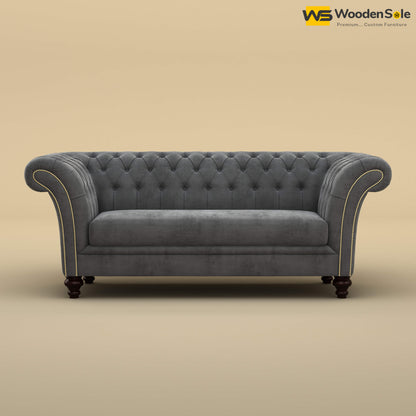 Rolex Loveseat (Velvet, Charcoal Gray)