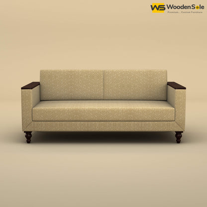 Tivoli 3 Seater Fabric Sofa (Cotton, Faux Cream)