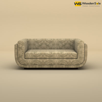 Vedant Two Seater Sofa (Cotton, Patchy Cream)