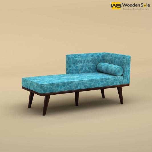 Sheher Chaise Lounge (Cotton, Teal Blue)