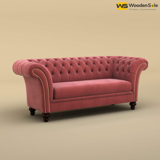 Rolex Loveseat (Velvet, Pink)