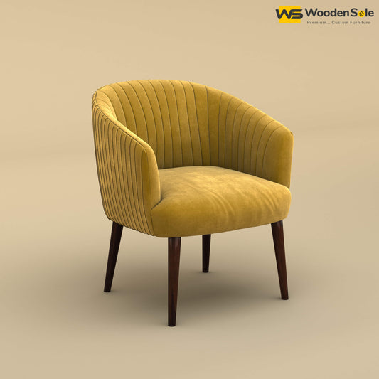 Parker Dining Chair (Velvet, Mustard Yellow)