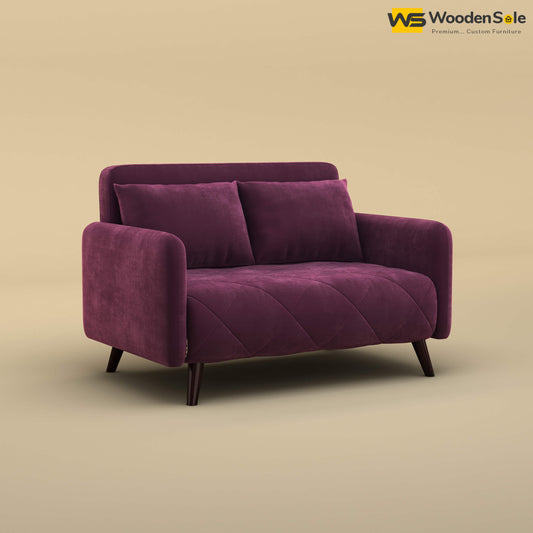 Parth Loveseat (Velvet, Dark Purple)