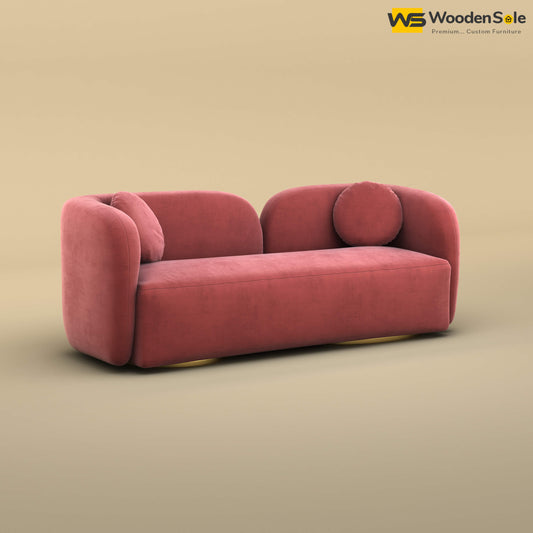 Oslo 3 Seater Interior Sofa (Velvet, Pink)