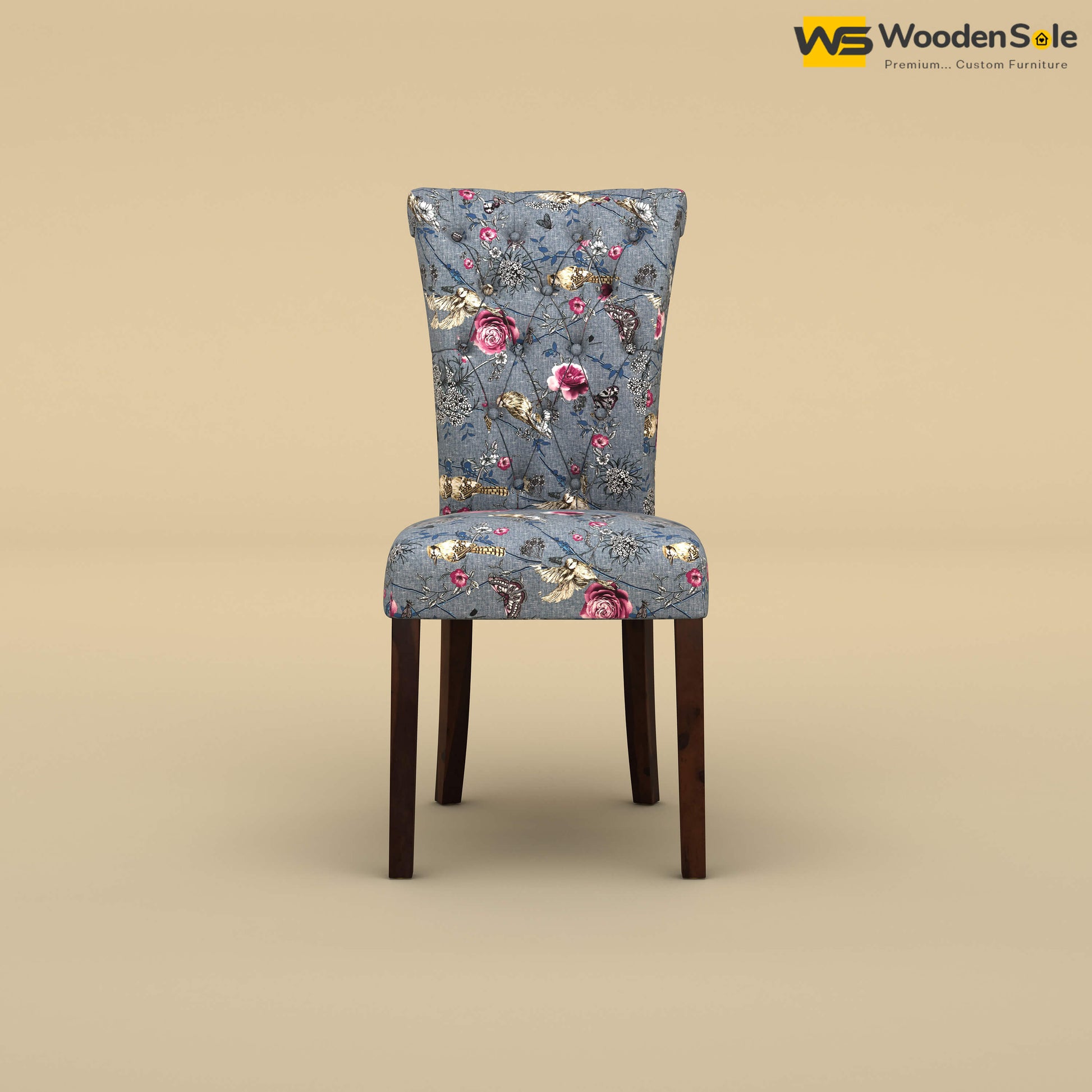 Kia Dining Chair (Cotton, Floral Printed)