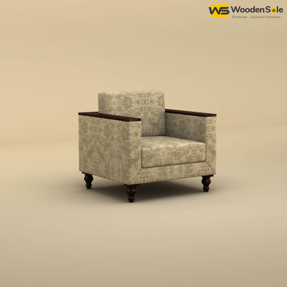Tivoli 1 Seater Fabric Sofa (Cotton, Patchy Cream)