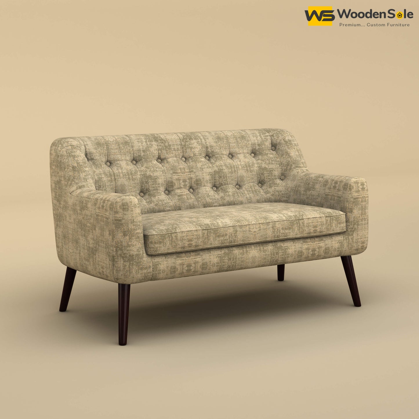 Viraj Loveseat Sofa (Cotton, Patchy Cream)