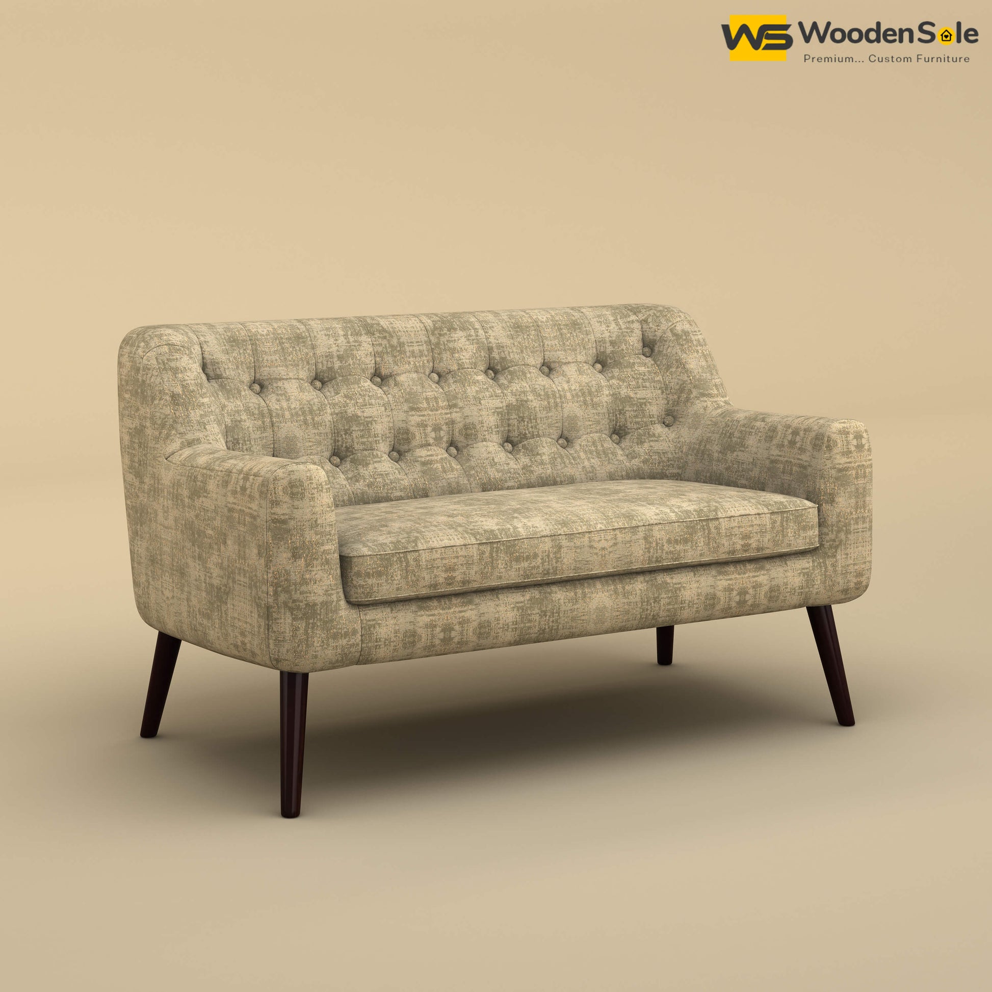 Viraj Loveseat Sofa (Cotton, Patchy Cream)