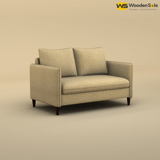 Citron 2 Seater Fabric Sofa (Cotton, Faux Cream)
