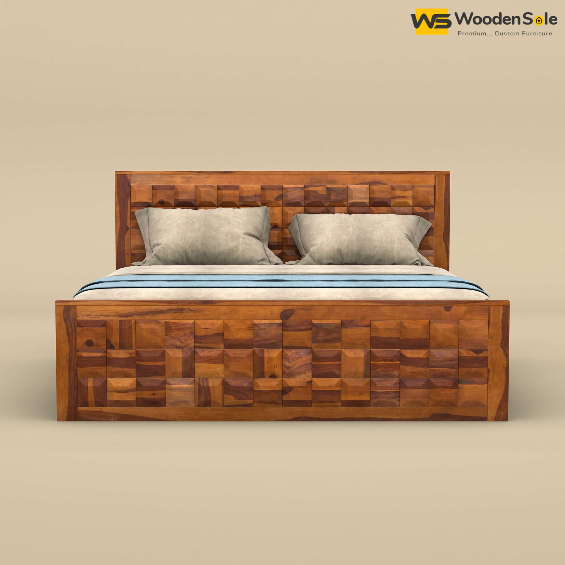 Diamond Without Storage Bed (Honey Finish)