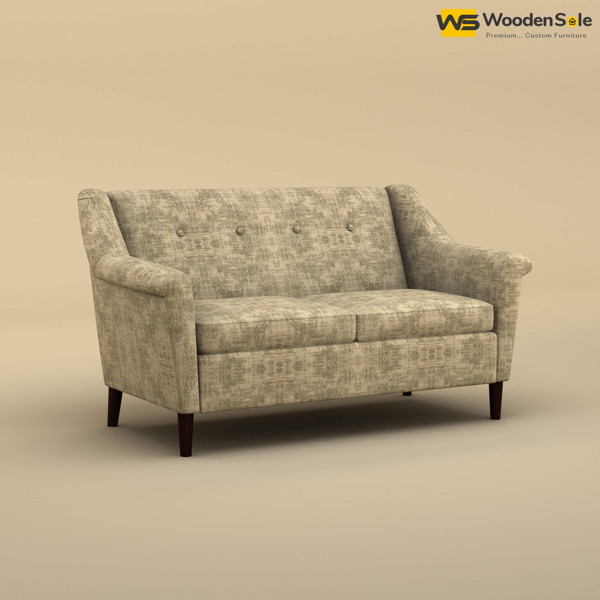 Ojas Loveseat (Cotton, Patchy Cream)