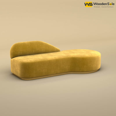 Pablo Premium Design Couch Sofa (Velvet, Mustard Yellow)