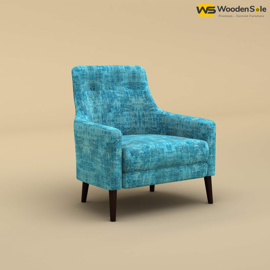 Rubik Lounge Chair (Cotton, Teal Blue)
