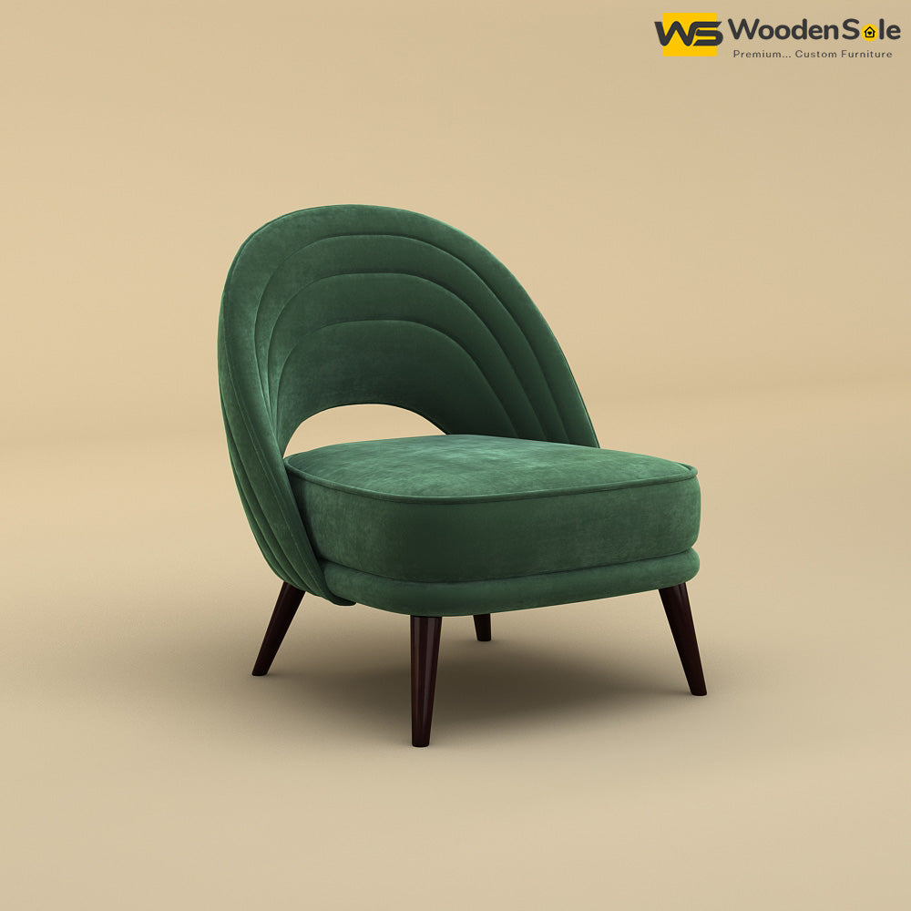 Nyra Lounge Chair (Velvet, Forest Green)