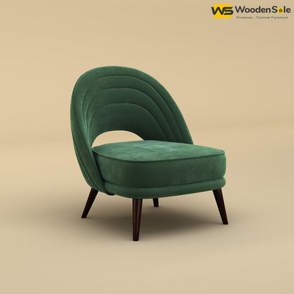 Nyra Lounge Chair (Velvet, Forest Green)