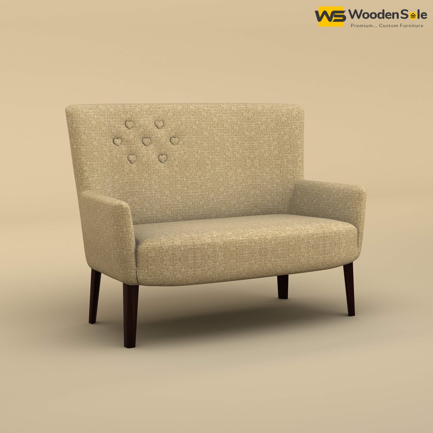 Dil Loveseat (Cotton, Faux Cream)