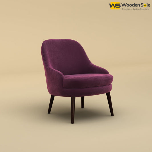 Lawson Lounge Chair (Velvet, Dark Purple)