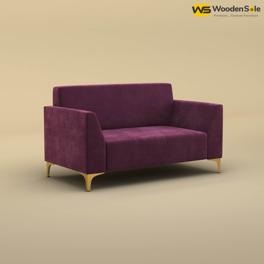 Nayobi 2 Seater Sofa (Velvet, Dark Purple)